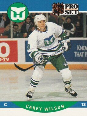Carey Wilson - 1990 Pro Set Hockey Card